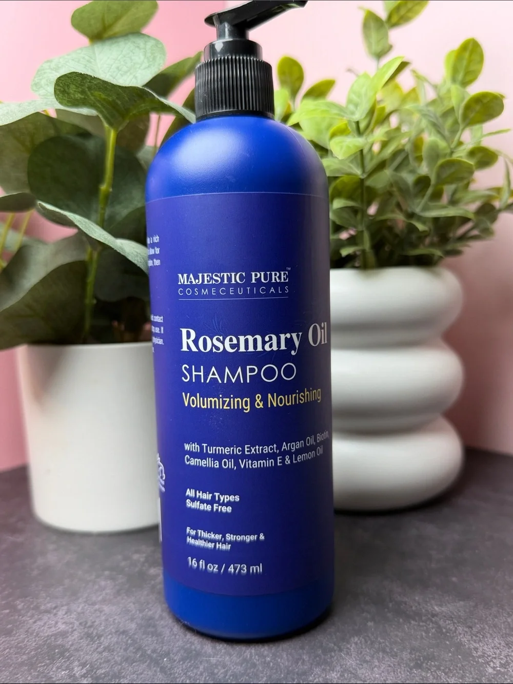 Majestic Rosemary Oil Shampoo - Blue Bottle